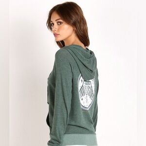 Spiritual Gangster Native Bird Stamp Savasana Hoodie